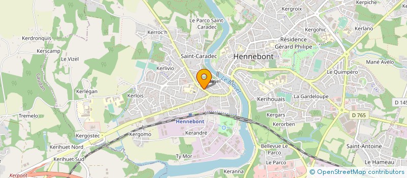 localisation de l'entreprise SDF BODY JOLIVET  HENNEBONT