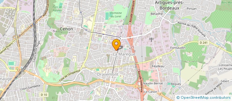 localisation de l'entreprise SDF BRISSAUD CATTELOIN DOUMAX RAME  CENON