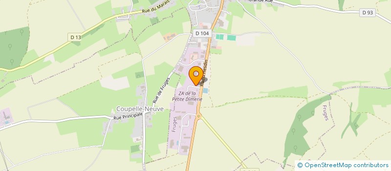 localisation de l'entreprise SDF CABINET VETERINAIRE DES DEUX VALLEES  FRUGES