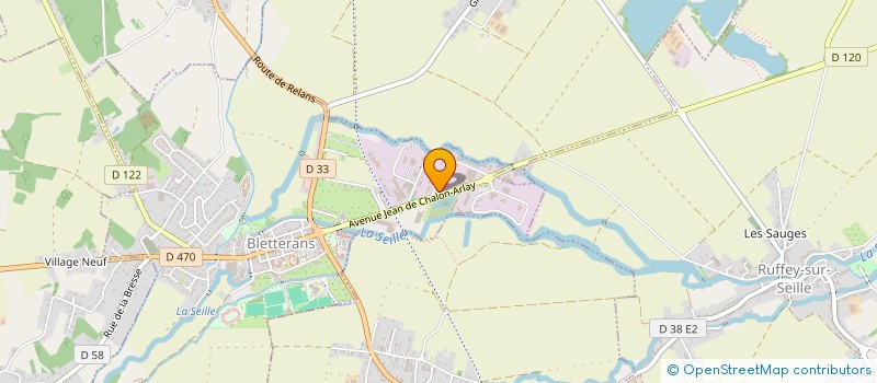 localisation de l'entreprise SDF CABINET VETERINAIRE JURA BRESSE à BLETTERANS
