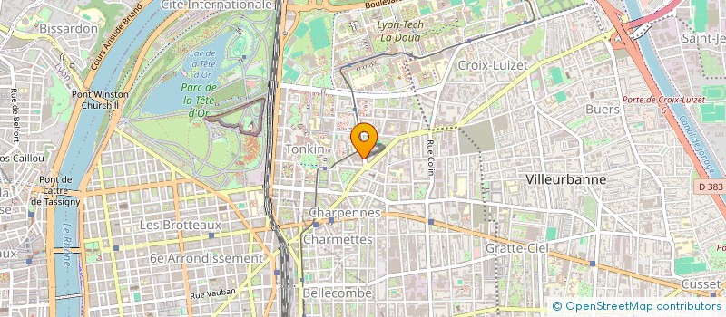 localisation de l'entreprise SDF CARDIOLOGIE LYON CONDORCET  VILLEURBANNE