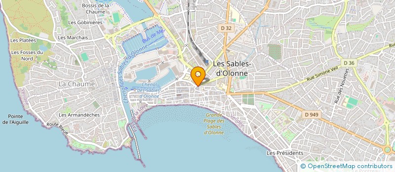 localisation de l'entreprise SDF CEDRIC VINCENT ET FLORIAN ROUSSIN à LES SABLES D'OLONNE