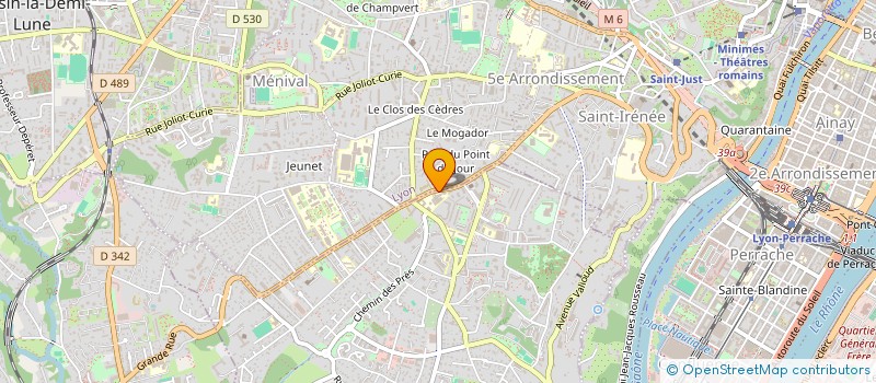 localisation de l'entreprise SDF CHIRURGIE CHARCOT LYON à SAINTE-FOY-LES-LYON