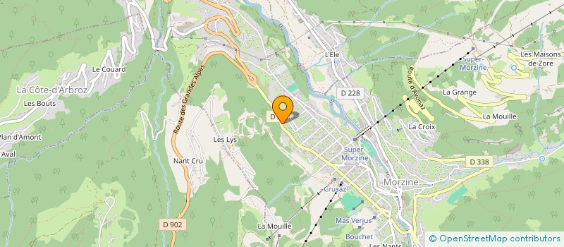 localisation de l'entreprise SDF CLARK MCCLUGGAGE  MORZINE