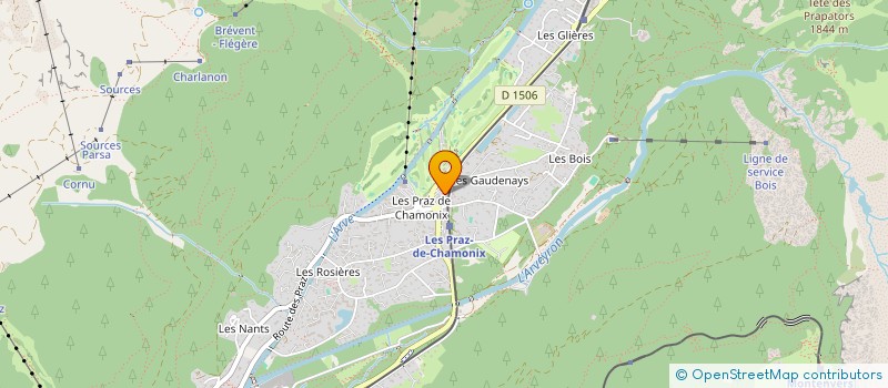 localisation de l'entreprise SDF COIN DES DRUS  CHAMONIX-MONT-BLANC