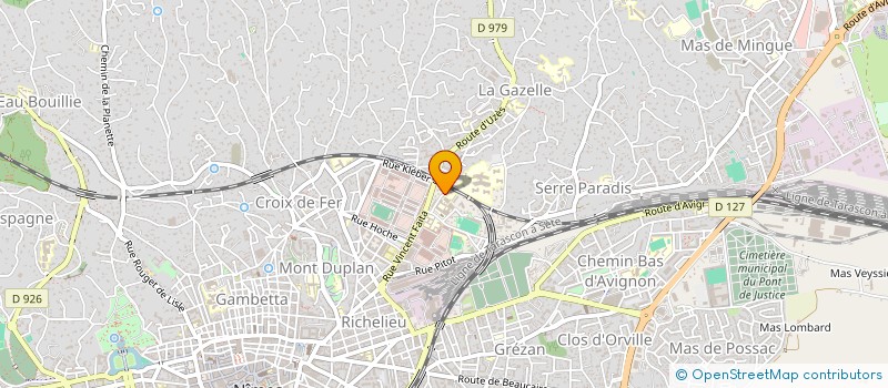 localisation de l'entreprise SDF CRC  NIMES