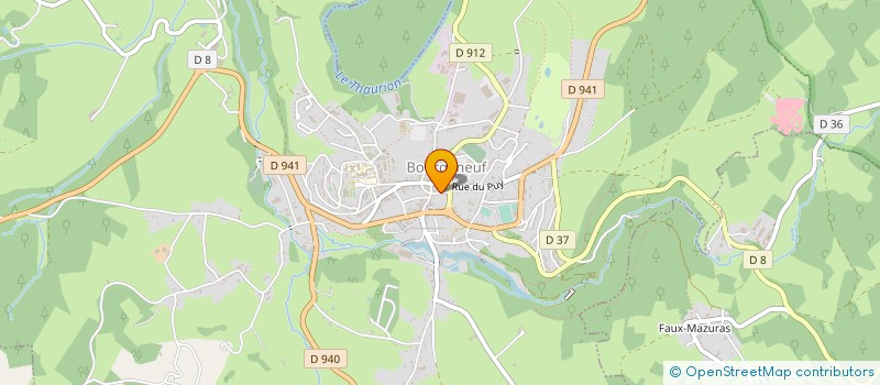 localisation de l'entreprise SDF CRISAN-LALOUX  BOURGANEUF