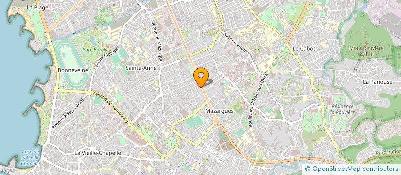localisation de l'entreprise SDF DE VETERINAIRES BERGIA JOLET à MARSEILLE