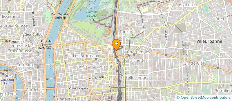 localisation de l'entreprise SDF DES ANESTHESISTES DE LA CLINIQUE DU PARC  LYON