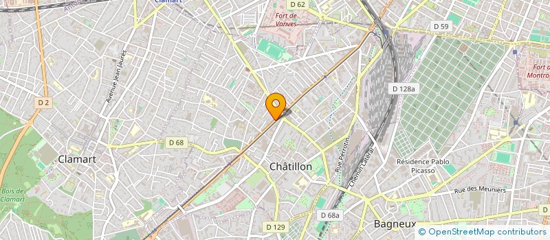 localisation de l'entreprise SDF DES DOCTEURS ROUSSELET ET BELNOUE  CHATILLON