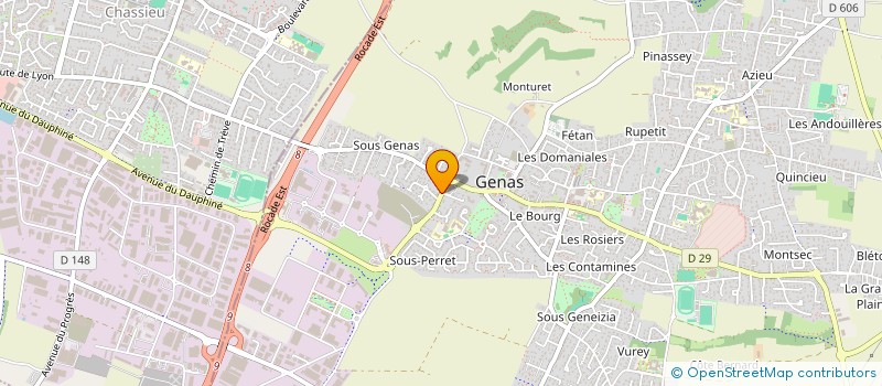 localisation de l'entreprise SDF DRS BLACQUE ET GUZELIAN  GENAS