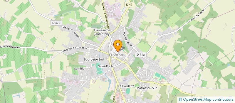 localisation de l'entreprise SDF DRS COUTENS VOGLIMACCI à FRONTON