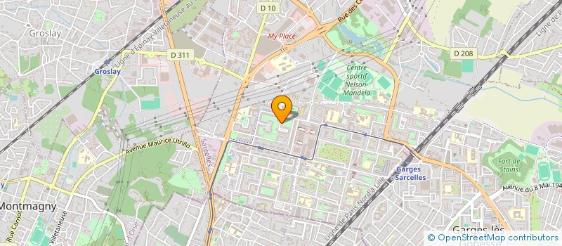 localisation de l'entreprise SDF DRS VACHEROT ET SELIN à SARCELLES