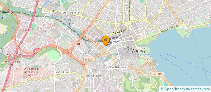 localisation de l'entreprise SDF DUPERREX GCM à ANNECY