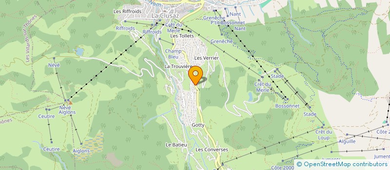 localisation de l'entreprise SDF DYBLE à LA CLUSAZ