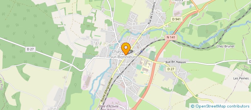 localisation de l'entreprise SDF ERIC ET FLORENCE BILLAUD à CHASSENEUIL-SUR-BONNIEURE