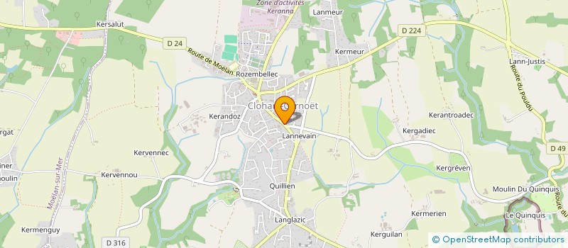 localisation de l'entreprise SDF FAVENNEC- ORVOEN -CORNOU  CLOHARS-CARNOET