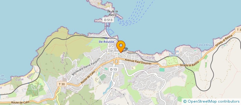localisation de l'entreprise SDF GERALDI SAVELLI à L'ILE ROUSSE