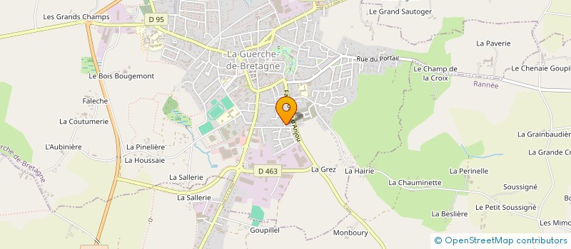 localisation de l'entreprise SDF GERARD GOULAY  LA GUERCHE-DE-BRETAGNE