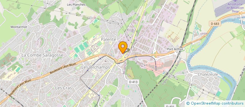 localisation de l'entreprise SDF GILLOT JEANBOURQUIN à BESANCON