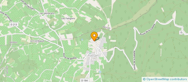 localisation de l'entreprise SDF GLETTY LETONDEUR  FLASSAN