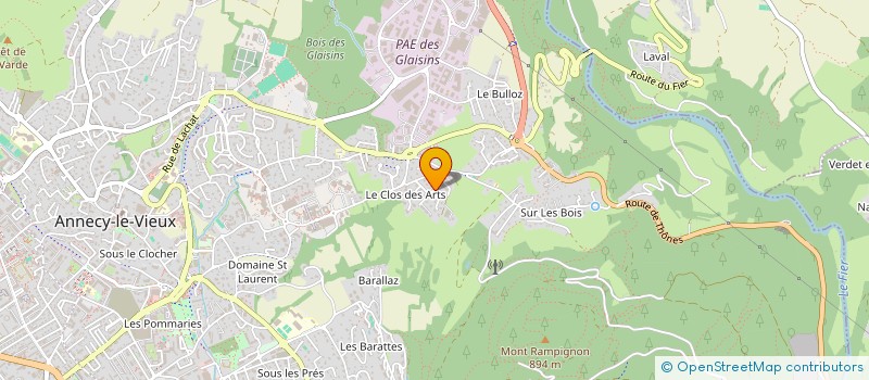 localisation de l'entreprise SDF GONDRAN & GORET à ANNECY
