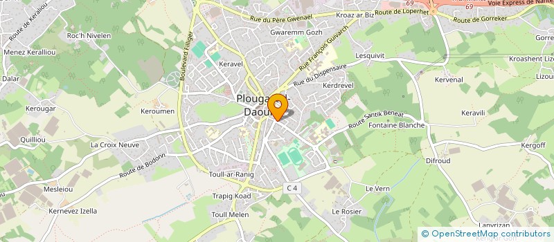 localisation de l'entreprise SDF GUEGUEN HAUTEFEUILLE MORVAN  PLOUGASTEL-DAOULAS