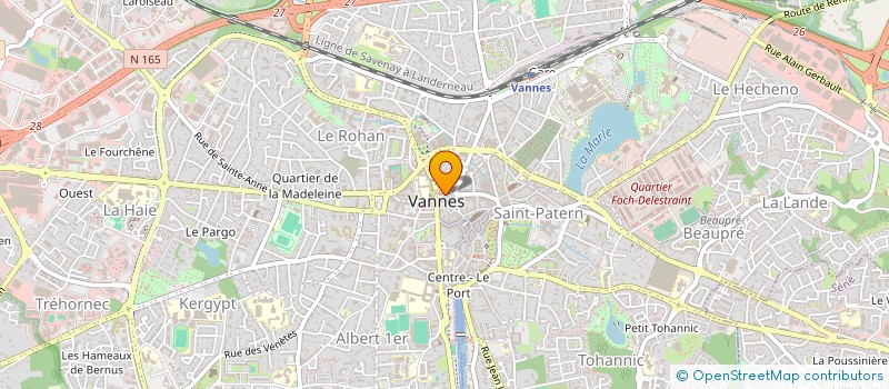 localisation de l'entreprise SDF GUILLER ROUXEL à VANNES