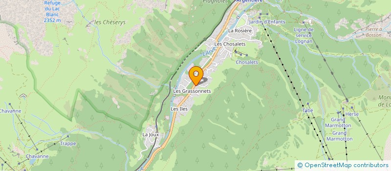 localisation de l'entreprise SDF HEDLUND DURAND  CHAMONIX-MONT-BLANC