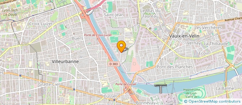 localisation de l'entreprise SDF HENNY JARNIAC à VILLEURBANNE