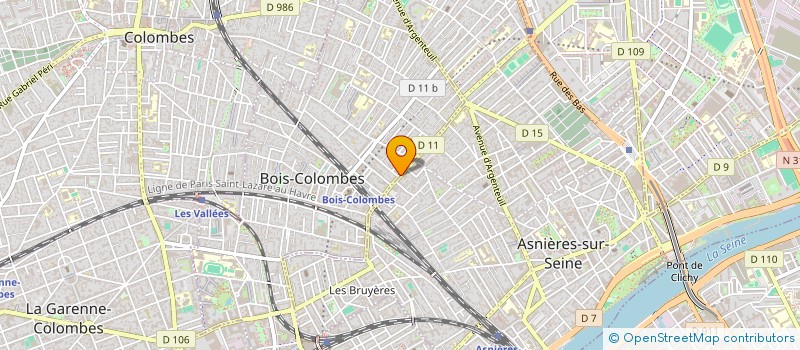 localisation de l'entreprise SDF HIAS FRERE à BOIS-COLOMBES