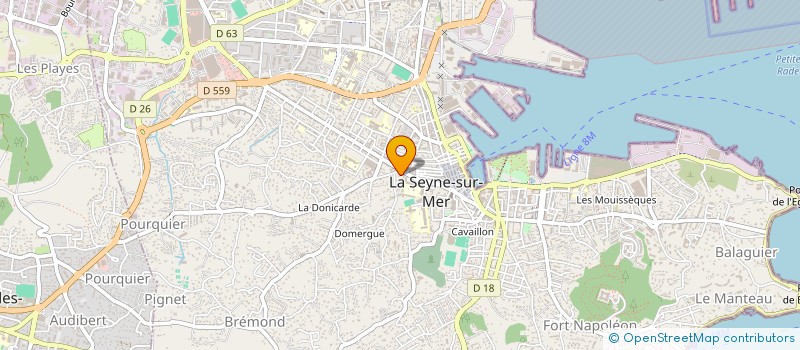 localisation de l'entreprise SDF INFANTE ET MACHIN à LA SEYNE-SUR-MER