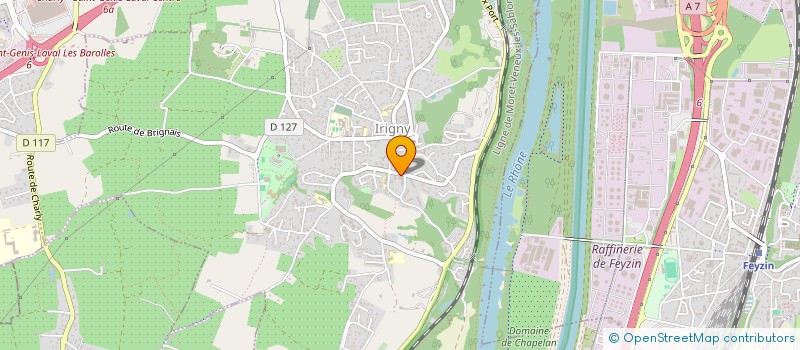 localisation de l'entreprise SDF JULIEN - YANG  IRIGNY