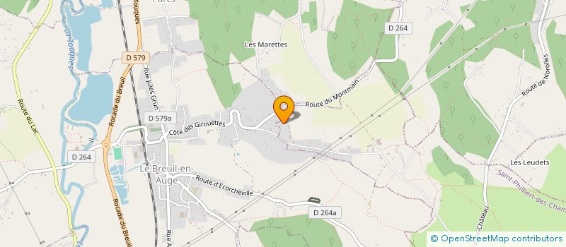localisation de l'entreprise SDF LA PETITE BRIZE à LE BREUIL-EN-AUGE