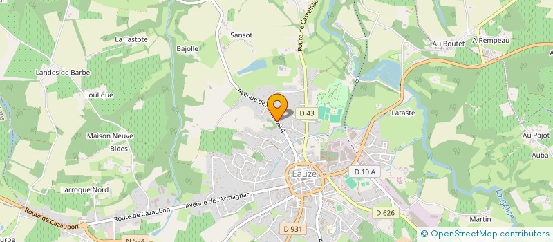 localisation de l'entreprise SDF LAMOTHE ALAIN ET FRANCOISE à EAUZE