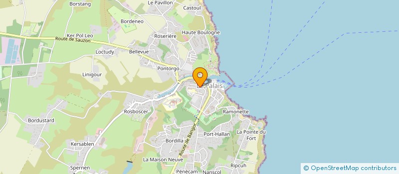 localisation de l'entreprise SDF LEMERCIER-LEBLANC LOCATIONS  LE PALAIS