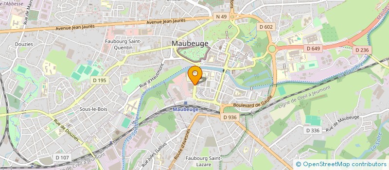 localisation de l'entreprise SDF LIU-ZHANG à MAUBEUGE