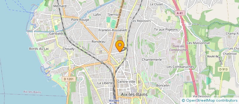 localisation de l'entreprise SDF MARGARIA MATHON  AIX-LES-BAINS