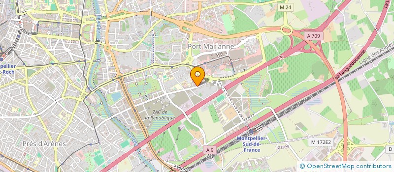 localisation de l'entreprise SDF MATHEY DUTEN à MONTPELLIER