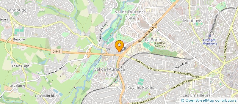 localisation de l'entreprise SDF MAUCOURANT DELGADO à LIMOGES