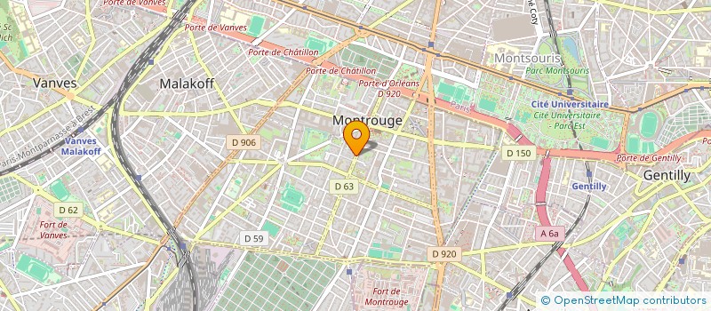 localisation de l'entreprise SDF MICHALCZYK PRIGENT  MONTROUGE