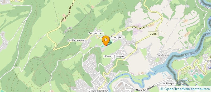 localisation de l'entreprise SDF MICHEL ROLAND ET JAMES à VILLERS-LE-LAC