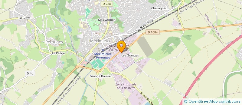 localisation de l'entreprise SDF MICHELI PELLET BOUFFIER à MEXIMIEUX