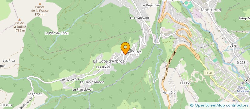 localisation de l'entreprise SDF MORLEY PHILIP  LA COTE D ARBROZ