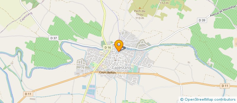 localisation de l'entreprise SDF MR ET MME MARC à CAPESTANG