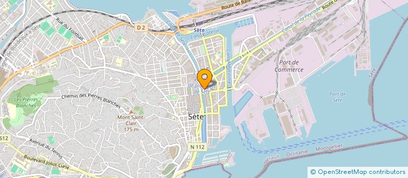 localisation de l'entreprise SDF PASSARINI M ET BERGES V à SETE