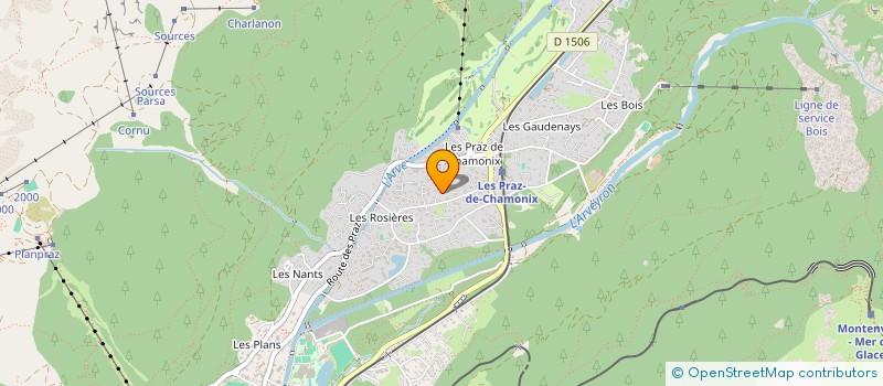 localisation de l'entreprise SDF PAULIN  CHAMONIX-MONT-BLANC