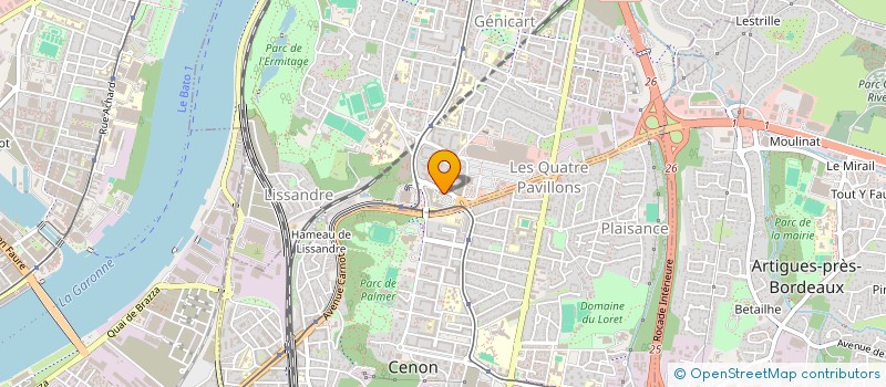 localisation de l'entreprise SDF PEDIATRES PBRD  LORMONT