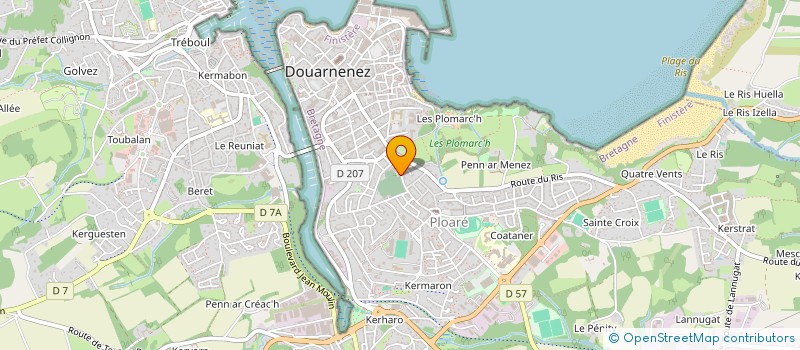 localisation de l'entreprise SDF PRIGENT CARIOU à DOUARNENEZ