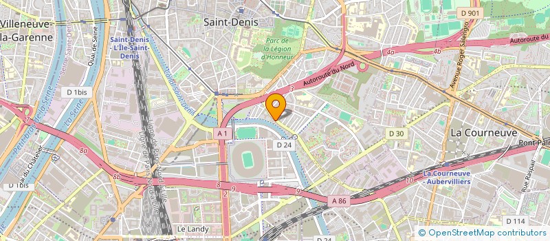 localisation de l'entreprise SDF PROD à SAINT DENIS